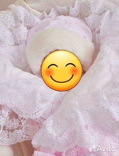 Конверт на выписку для девочки зимний