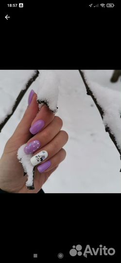 Маникюр,педикюр с покрытием гель лак