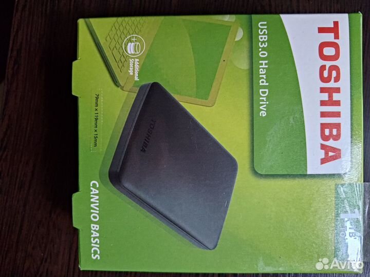 Внешний жёсткий диск Toshiba Canvio Basics 1 тб