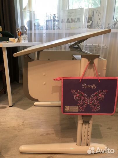 Растущая парта и стул бу