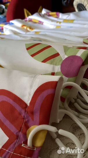 Штора для ванной в цветок