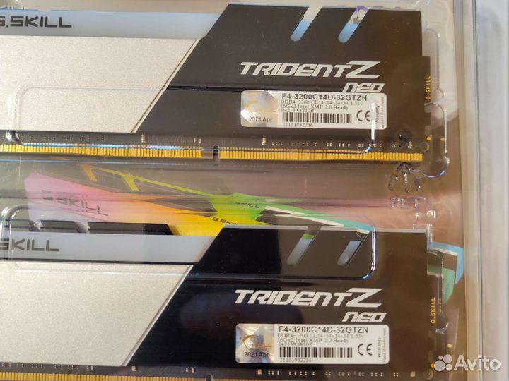 DDR4 2x16Gb 3200 14-14-14-34 G.Skill Trident Z