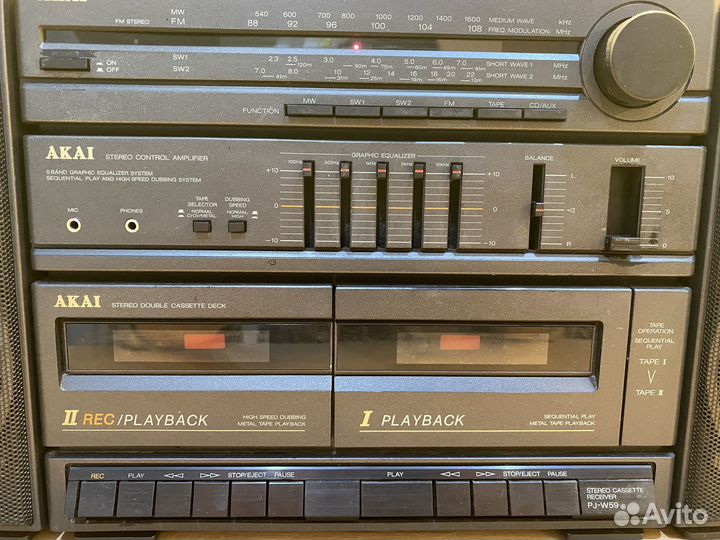 Кассетный магнитофон Akai PJ-W59