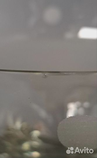 Фруктовница на ножке СССР стекло