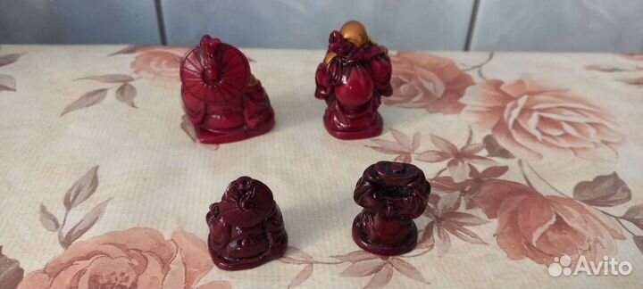 Статуэтки (хотэй, черепаха, драконочерепаха, крысы