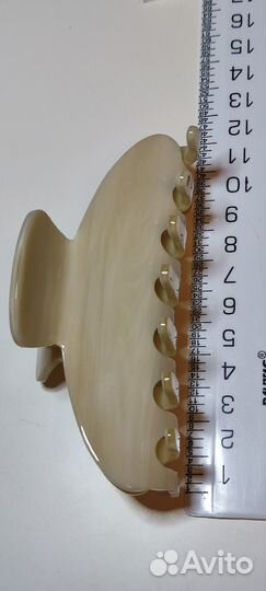 Заколка для волос краб мраморный