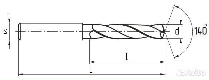 Универсальные сверла по нержавеющей стали 3xD-2C