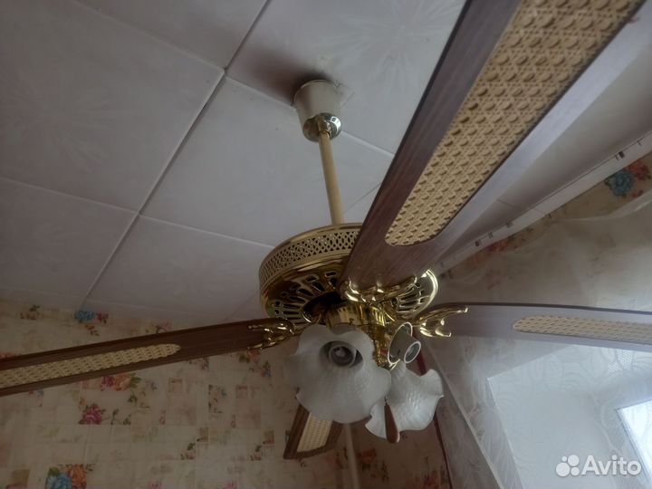 Люстра с вентилятором бу