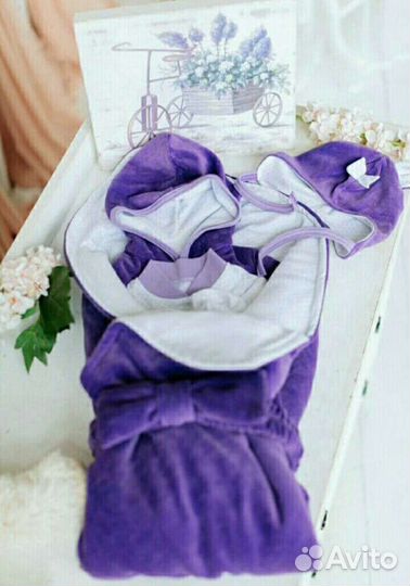 Комплект на выписку для новорождённых новый