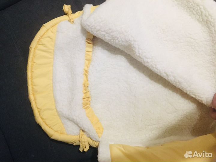 Конверт зимний на овчине(для двойни)