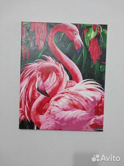 Картина по номерам раскрашенная