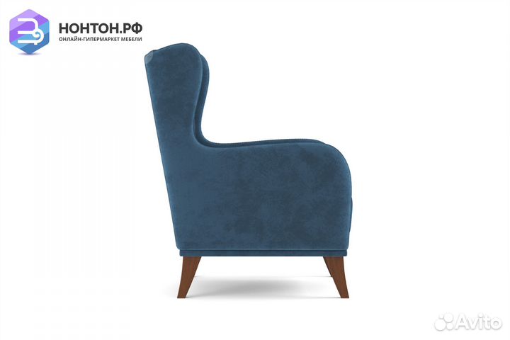 Кресло евромагнат синее