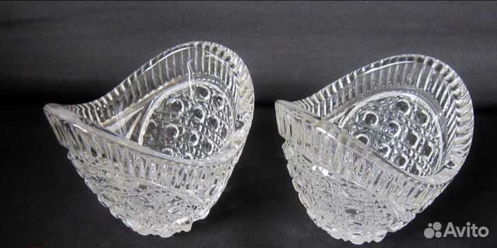 Ваза хрусталь конфетница СССР русский камень