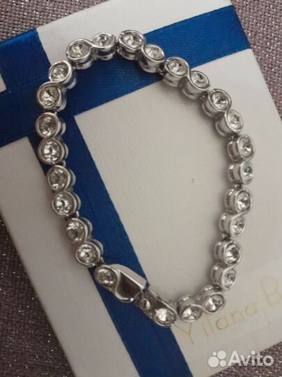 Женский браслет со стразами Swarovski