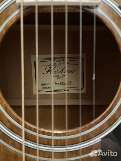 Акустическая гитара hohner 420