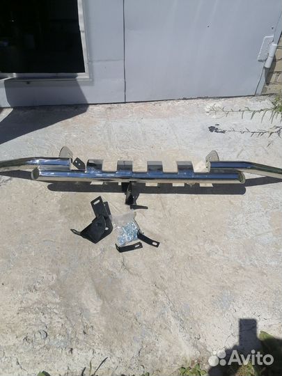 Защита переднего бампера toyota highlander