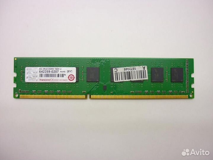 Оперативная память DDR3 8GB Transcend 1600MHz