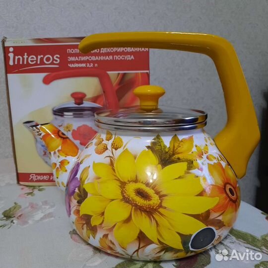 Чайник газовый новый со сколом