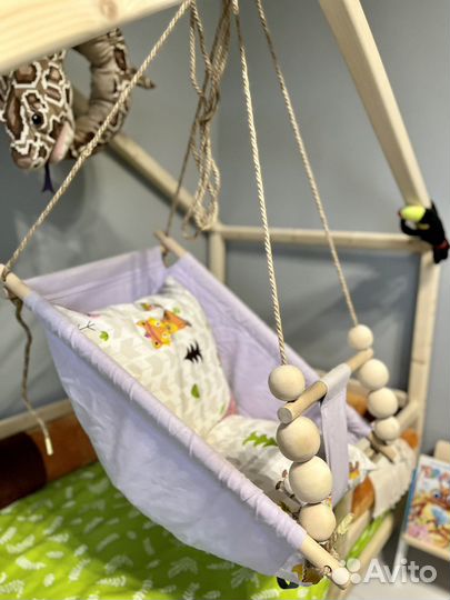 Детские подвесные качели)