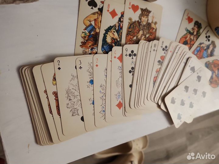 Игральные карты СССР с ласковым покрытием