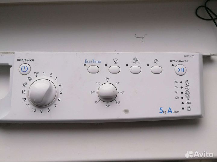Панель управления стир. машинки indesit iwsb 5105