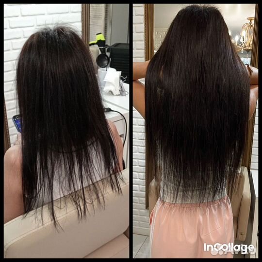 Наращивание/капсуляция натур и био волос