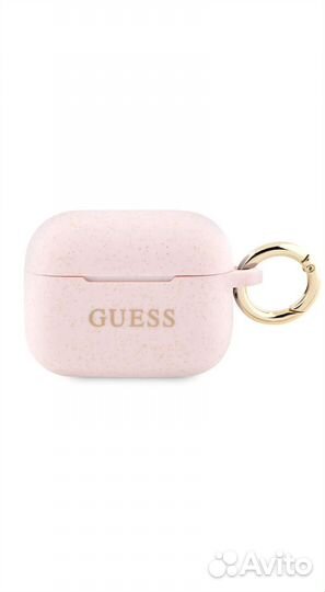 Чехол Guess для Airpods Pro 2 с кольцом pink