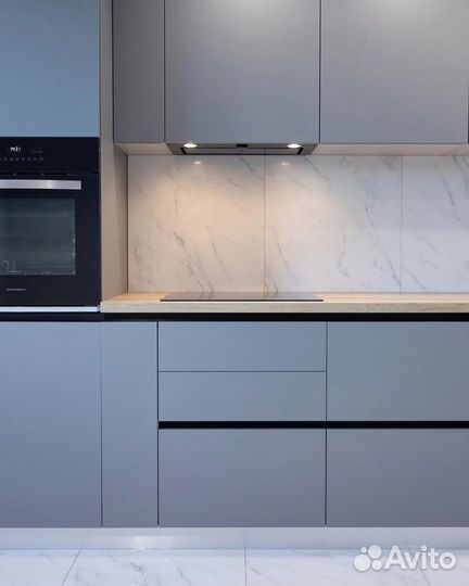 Кухня серая матовая от производителя