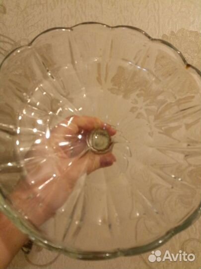 Ваза для фруктов на ножке СССР