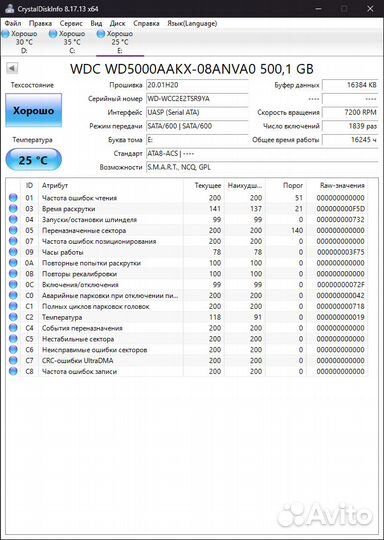 Жесткие диски 3,5 2,5 HDD SSD 120Gb - 1Tb