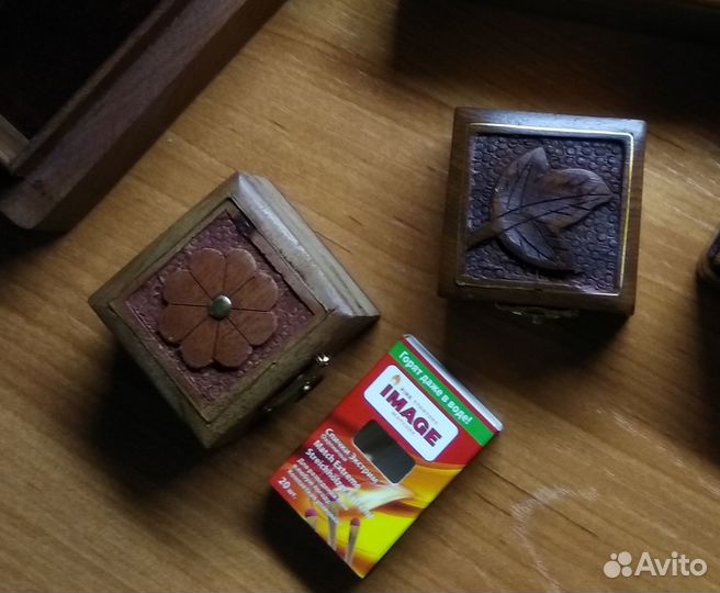 Комплект из трех шкатулок