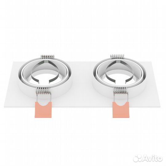 Светильник встраиваемый city DL X2 MR16 ALU white