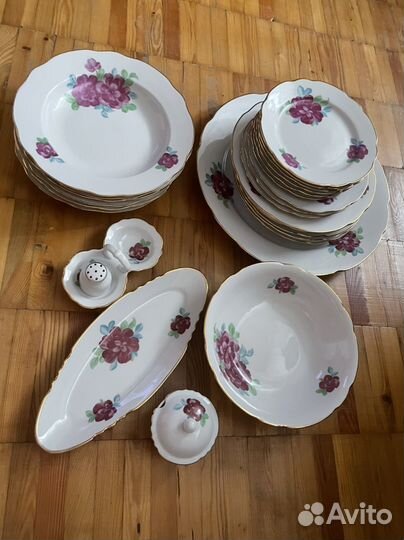 Столовый сервиз сирень дулево СССР
