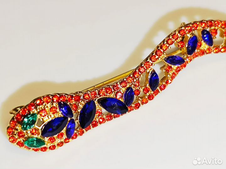 Брошь Змейка Люся