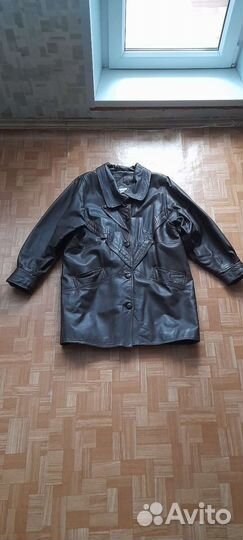 Куртка кожаная женская, размер 48-50