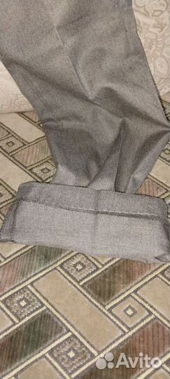 Брюки школьные серые 152