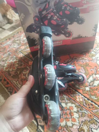 Роликовые коньки детские раздвижные