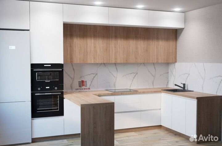 Кухня цвет дерева артикул 65976