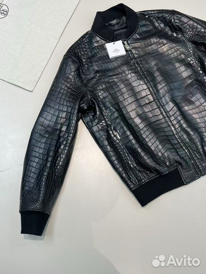 Куртка Hermes из кожи крокодила