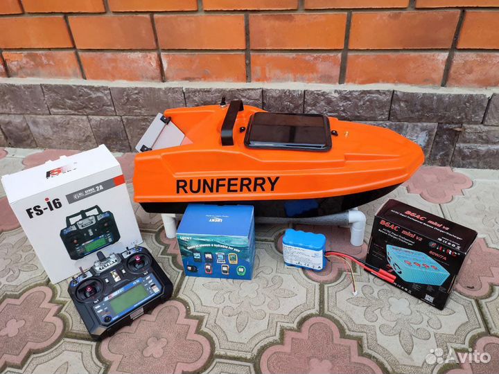 Прикормочный карповый кораблик Runferry Solo Mini