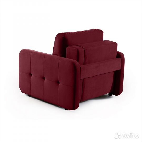 Karina-02 кресло-кровать велюр красный