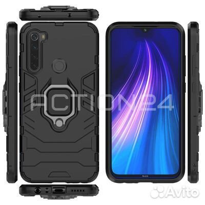 Чехол на Xiaomi Mi 10 Lite трансформер (черный)