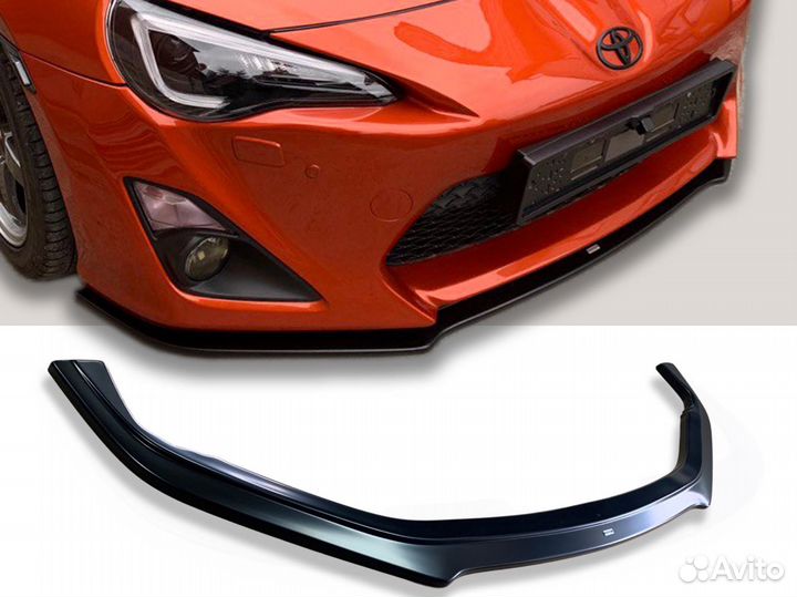 Передний сплиттер, губа Toyota GT86 ZN6 12-16