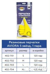 Перчатки хозяйственные резиновые