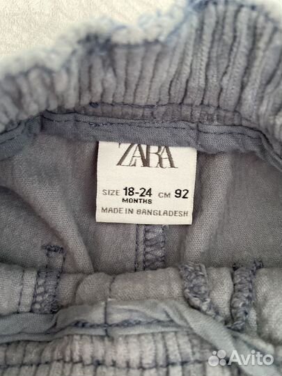 Брюки вельветовые детские zara