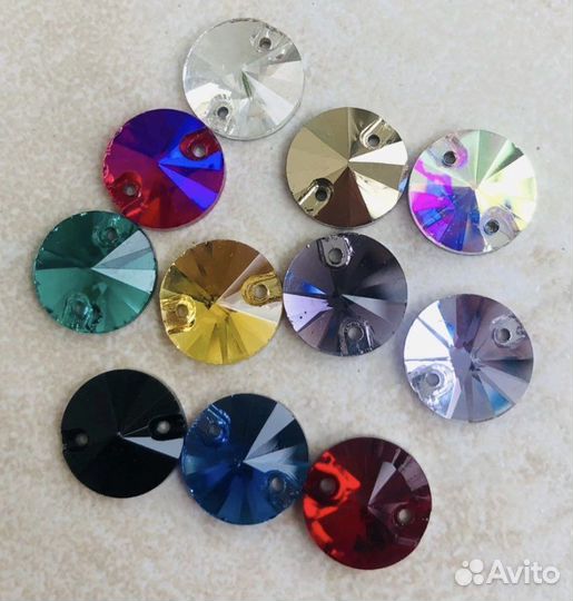 Стразы пришивные стекло