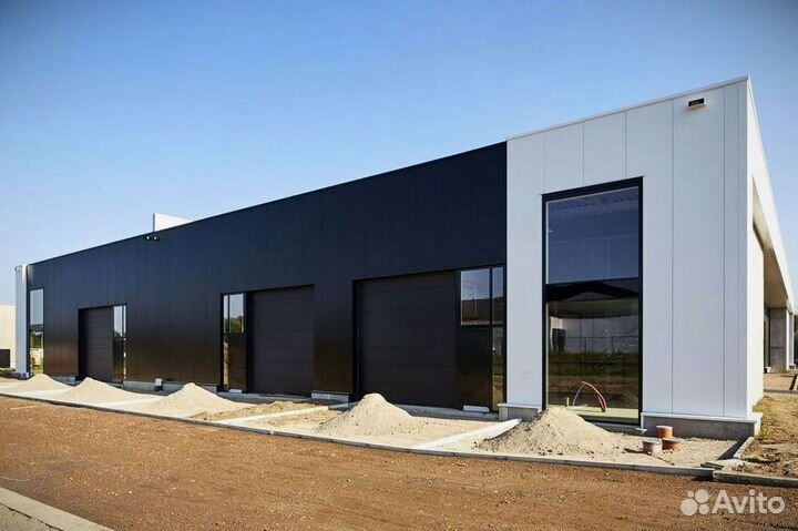 Ангар из сэндвич-панелей 15х20х5 м под ключ