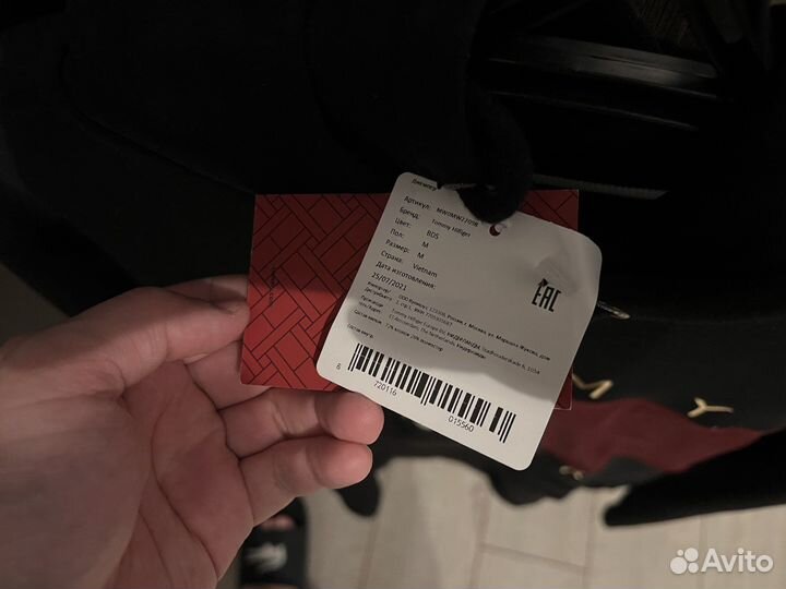 Черный худи Tommy Hilfiger с вышивкой mw0mw22098