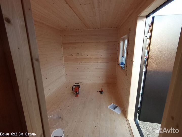 Баня 6x2.3м Сталь