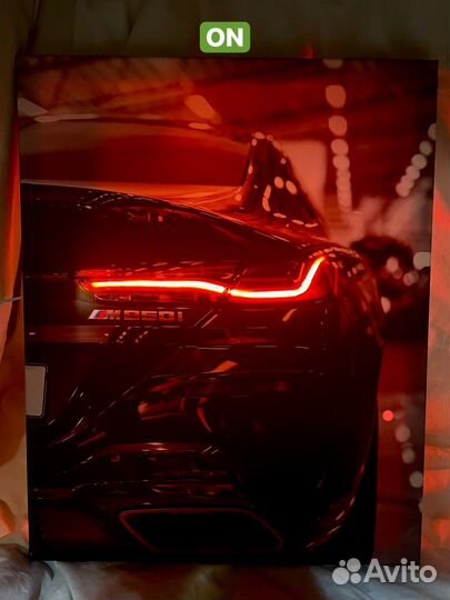 Автомобильный постер с подсветкой